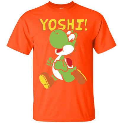 Nintendo Super Mario Yoshi Intro Jump Graphic T-shirt Orange
