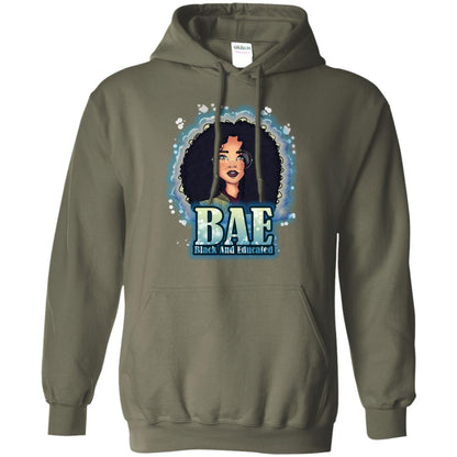 Bae Shirt Black And Educated Military Green