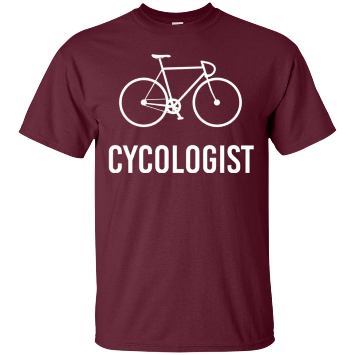Bicycle Lovers T-shirt Cycologist Maroon