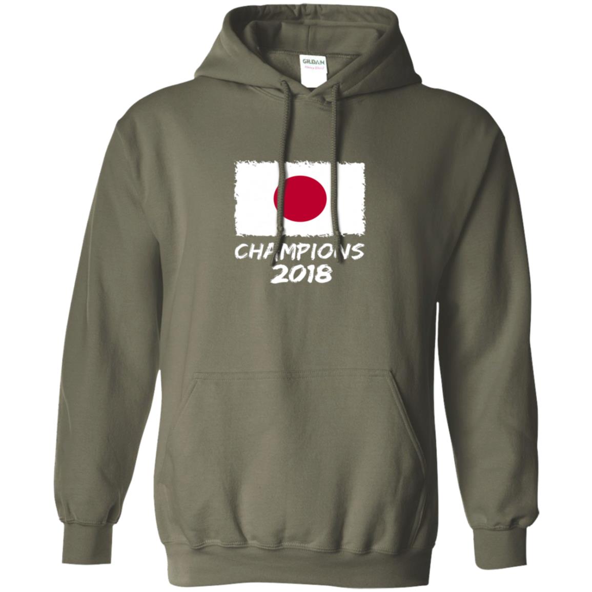 Football Lover T-shirt Japan Champions 2018 T-shirt Military Green