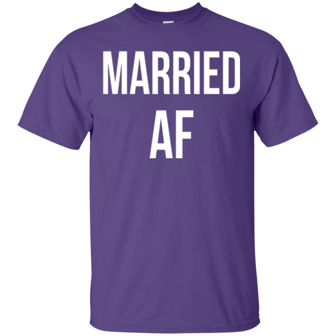 Married Af Funny T-shirt Purple