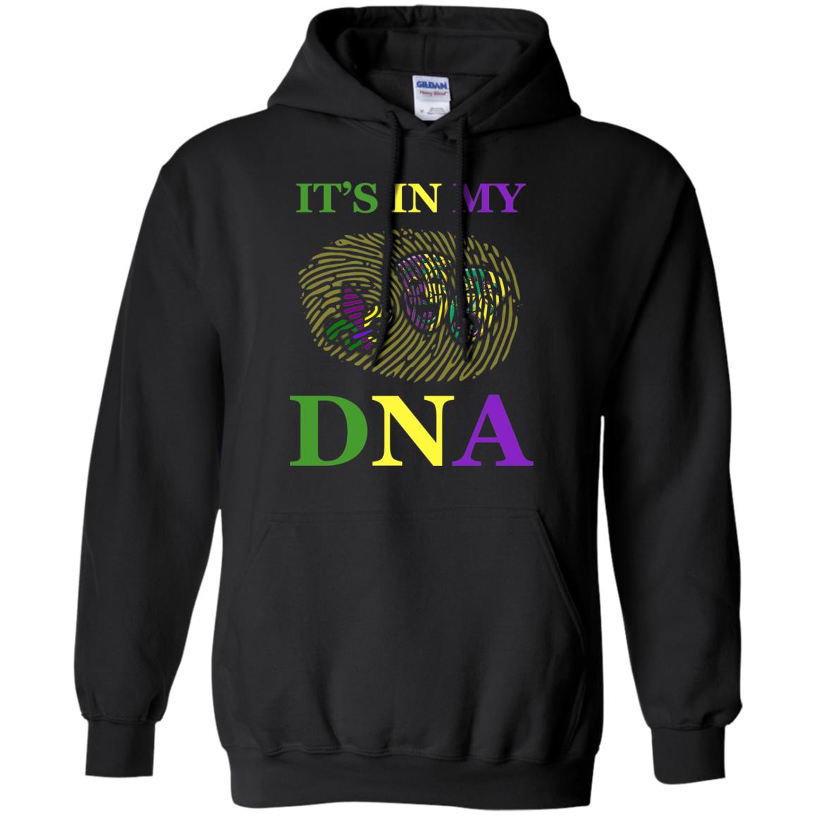 Mardi Gras T-shirt It's In My Dna Black