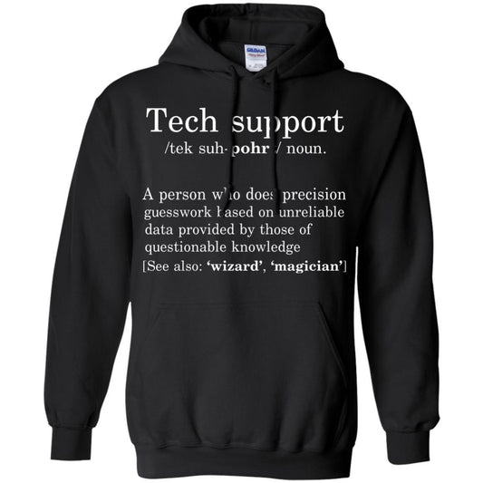 Computer Nerd T-shirt Tech Support Definition Black