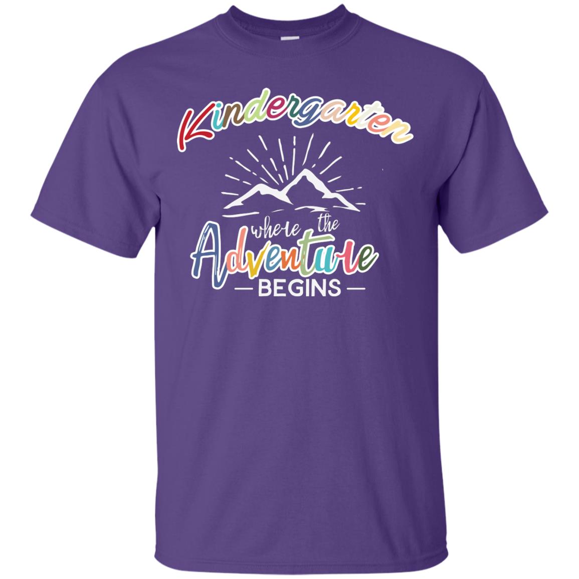 Kindergarten Where The Adventure Begins Shirt Purple