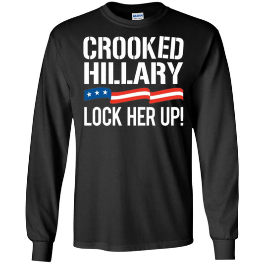 Crooked Hillary Lock Her Up T-shirt Black