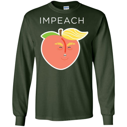 Anti Trump Peach Emoji T-shirt Impeach Donald Forest Green