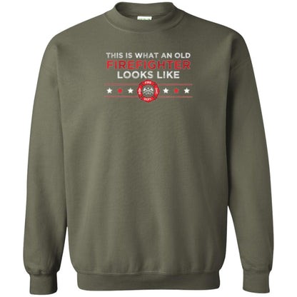 This Is What An Old Firefighter Looks Like T-shirt Military Green