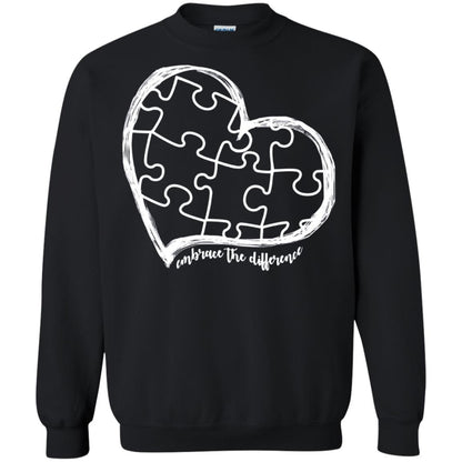 Autism Awareness Embrace Differences Shirt Black