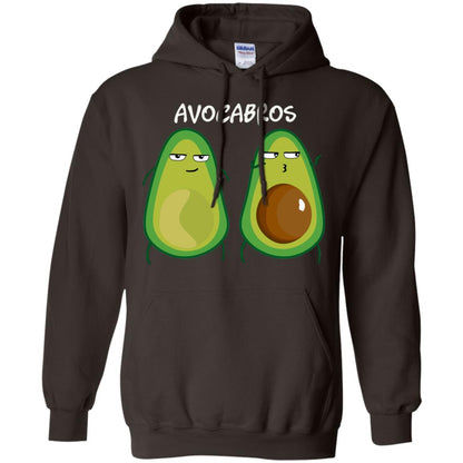 Funny Avocado T-shirt For Bros And Vegans Dark Chocolate