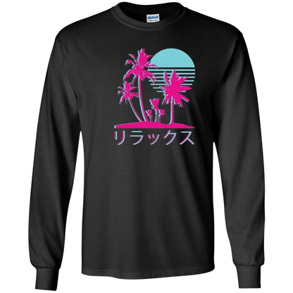 Aesthetic Vaporwave Otaku Summer Shirt Black