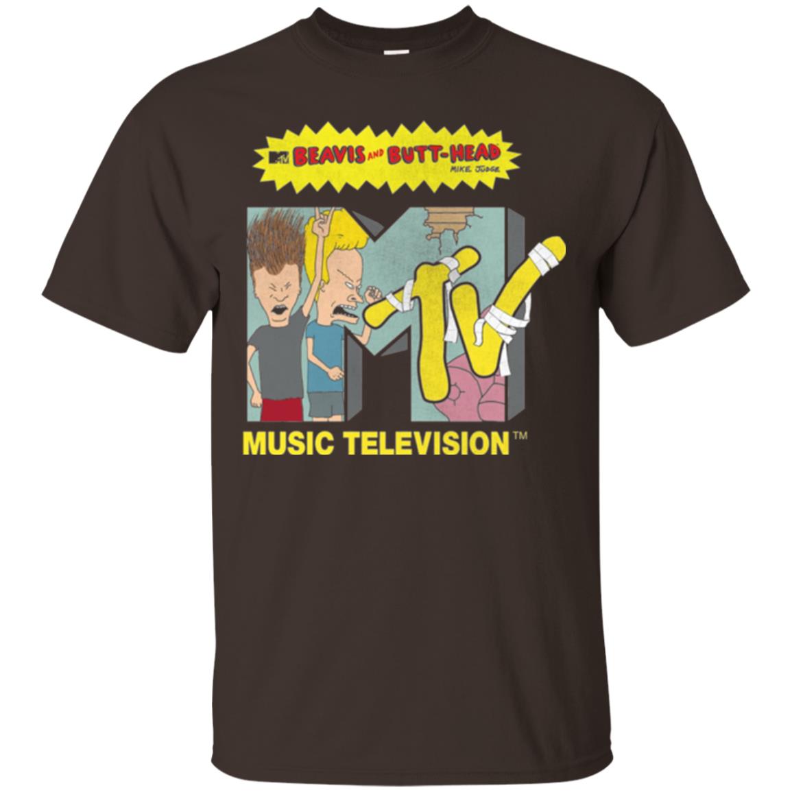 Mtv Logo T-shirt Beavis And Butt Head Dark Chocolate