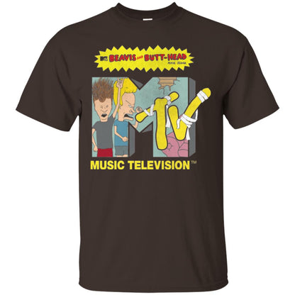 Mtv Logo T-shirt Beavis And Butt Head Dark Chocolate