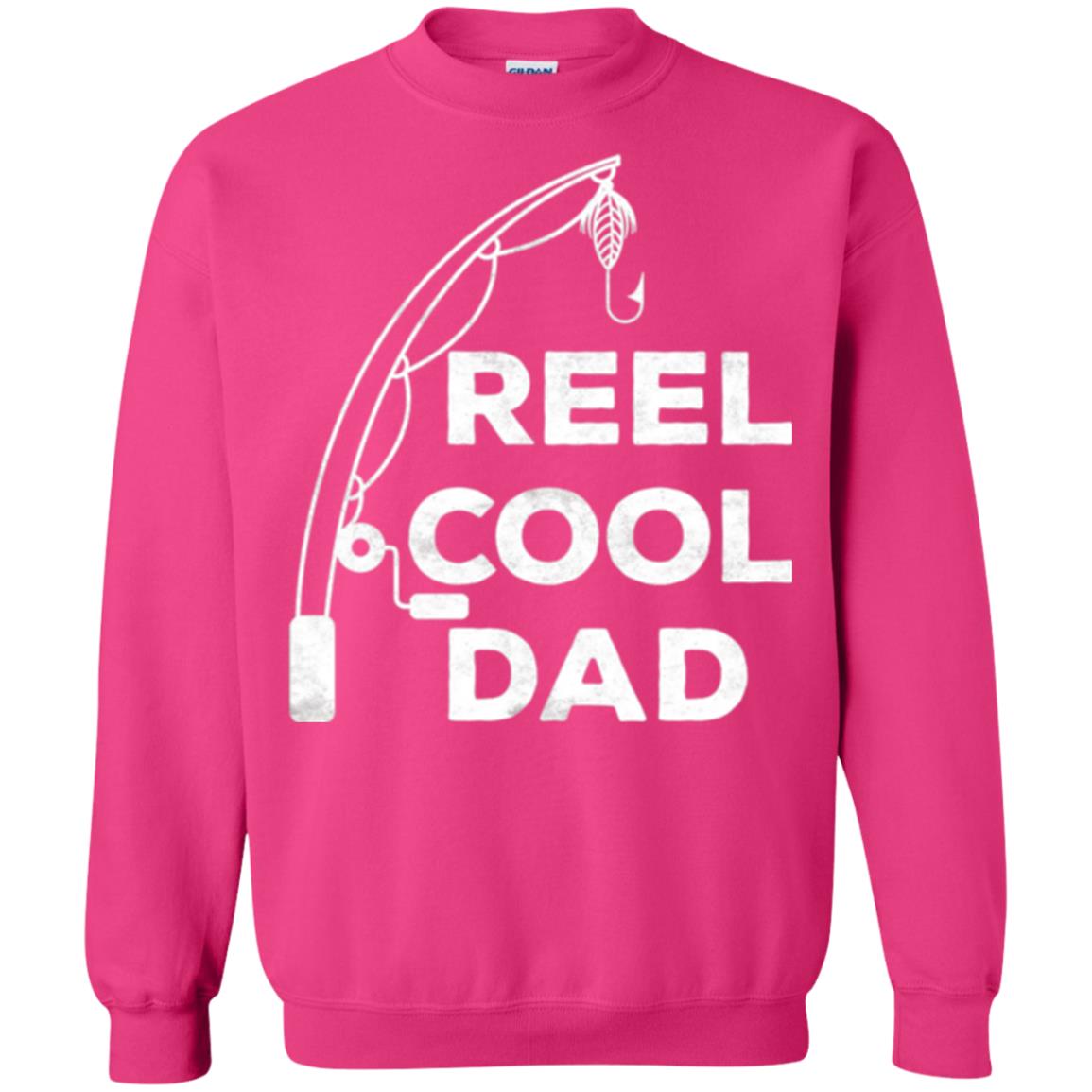 Fisherman T-shirt Reel Cool Dad Heliconia