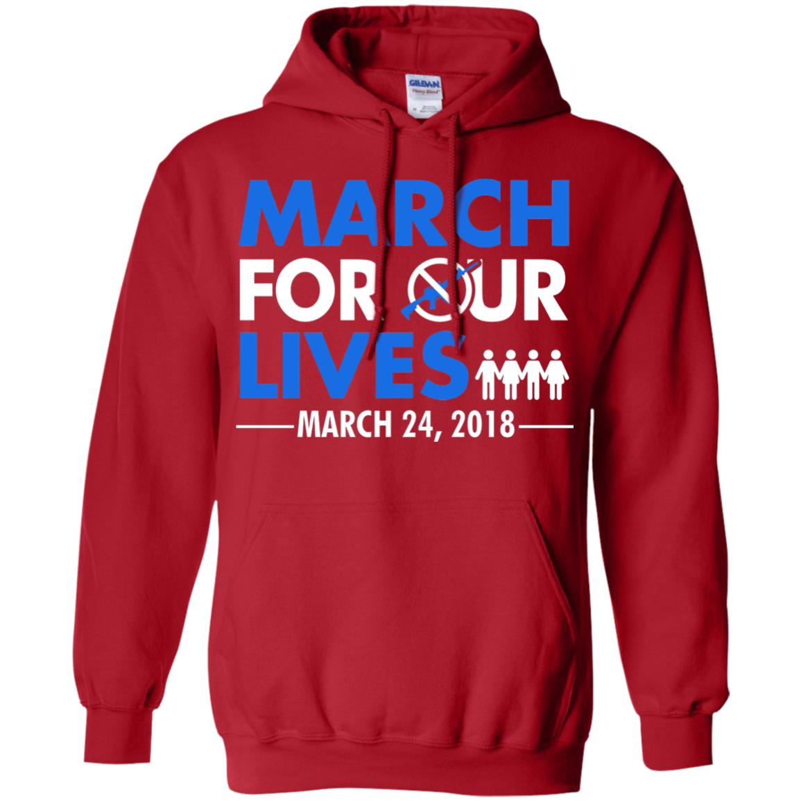 March For Our Lives March 24 2018 Gun Control T-shirt Red