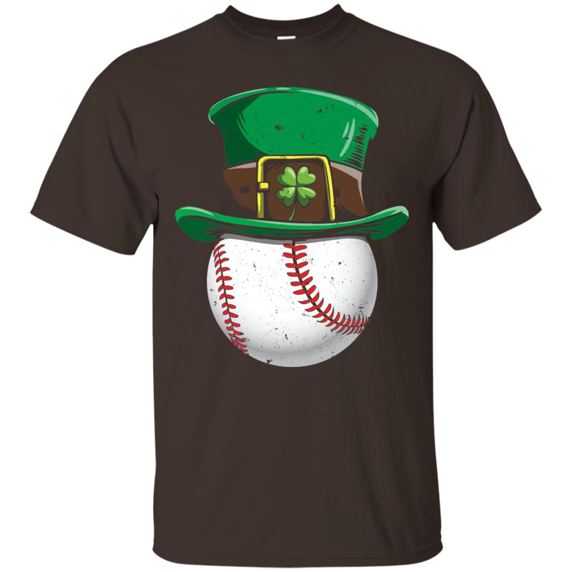 Leprechaun St. Patrick_s Day Baseball Ball T-shirt Dark Chocolate