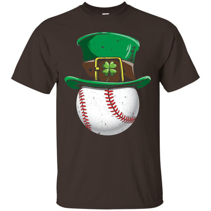 Leprechaun St. Patrick_s Day Baseball Ball T-shirt Dark Chocolate