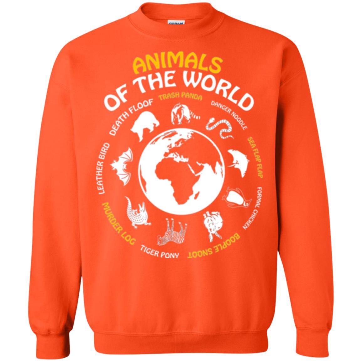 Rare Animals Of The World T-shirt Orange
