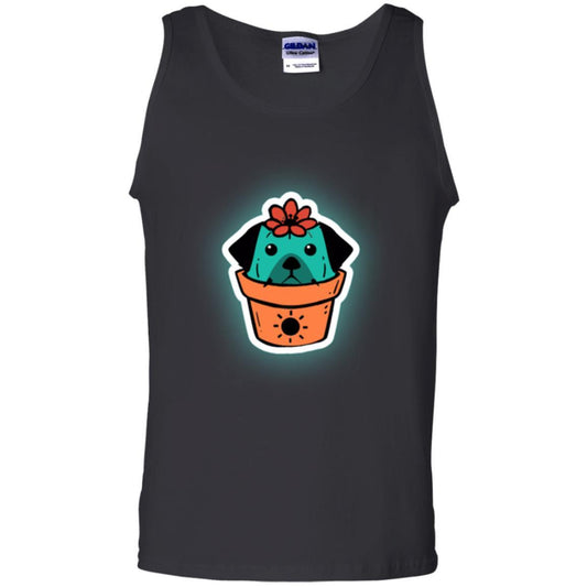 Dog Lover T-shirt Cactus Dog Dogcus Black