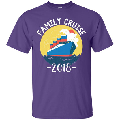 Summer Holiday T-shirt Family Cruise 2018 Purple