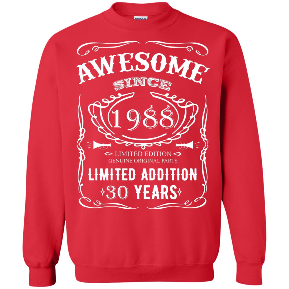 Awesome Since 1988 Limited Addition 30 Years 30th Birthday T-shirt Red