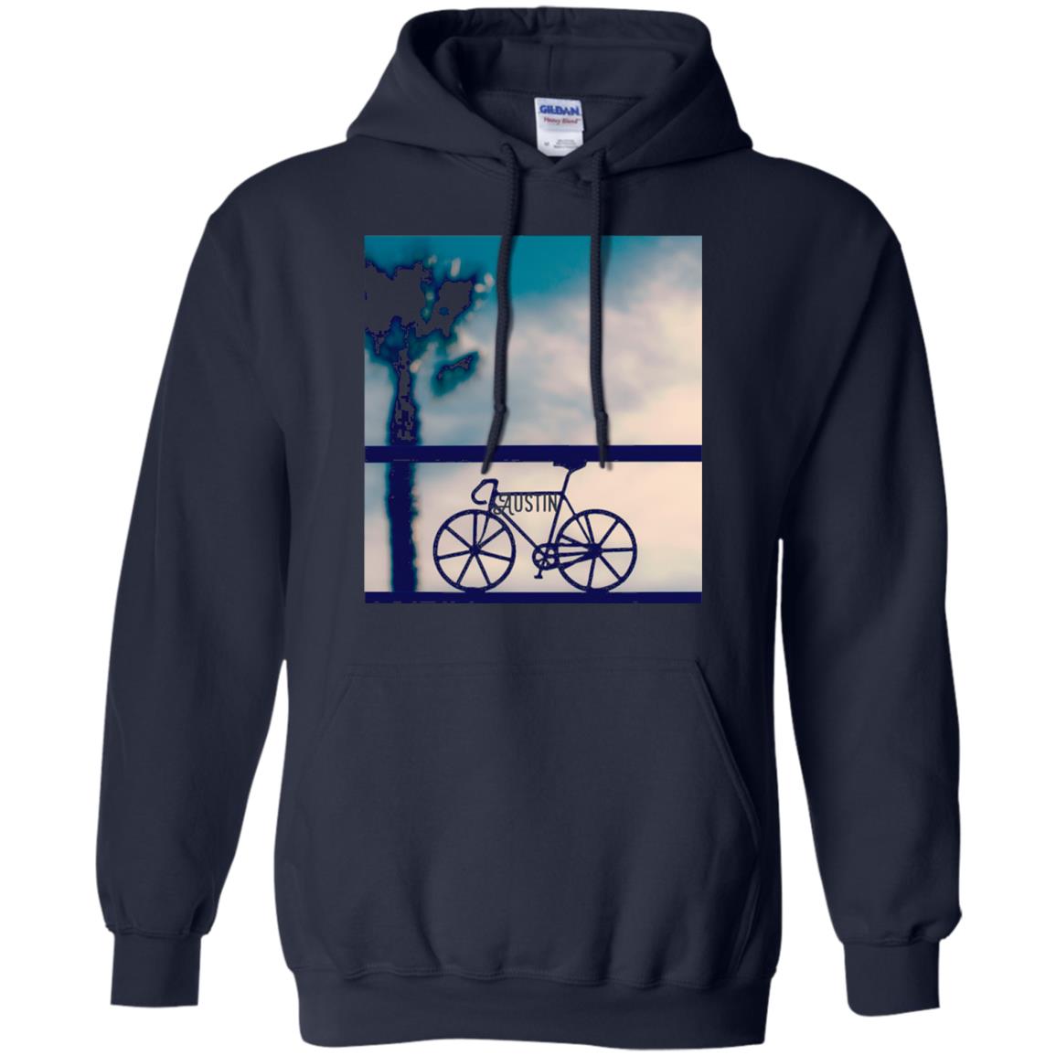 Biking In Austin T-shirt Navy