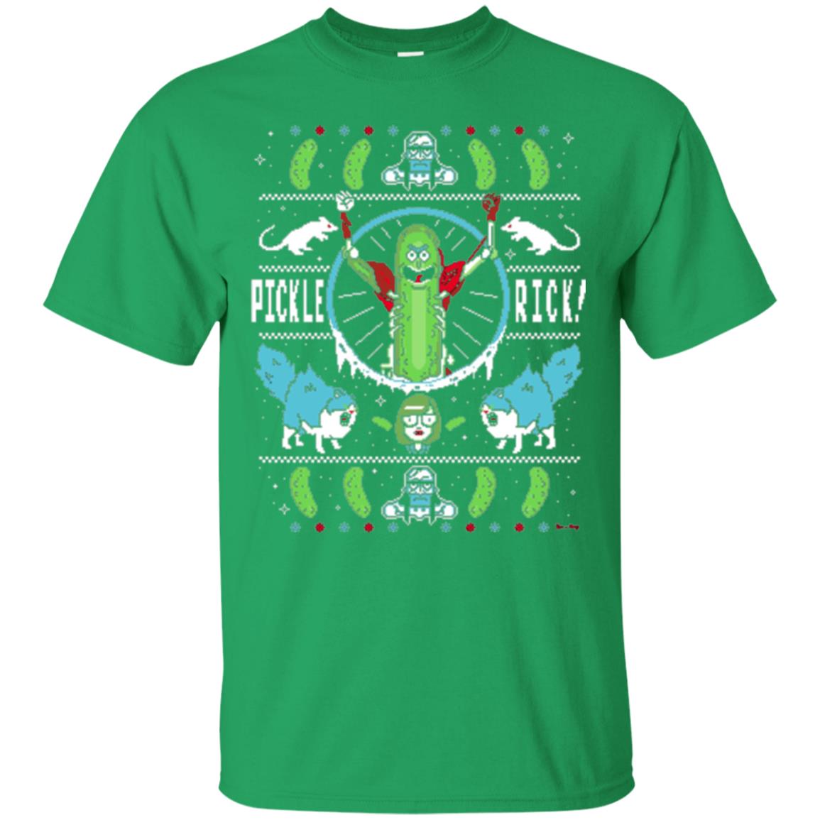 Rick And Morty T-shirt Festive Pickle Rick Irish Green