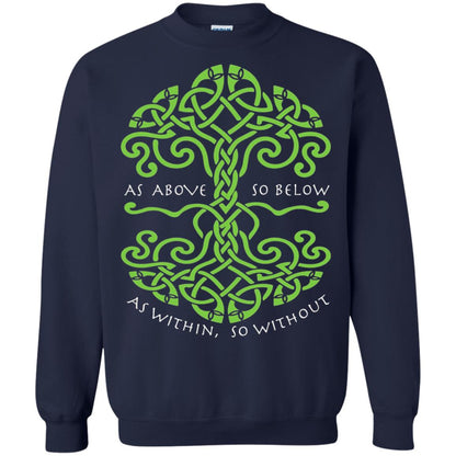As Above So Below Wiccan Pagan Witche T-shirt Navy