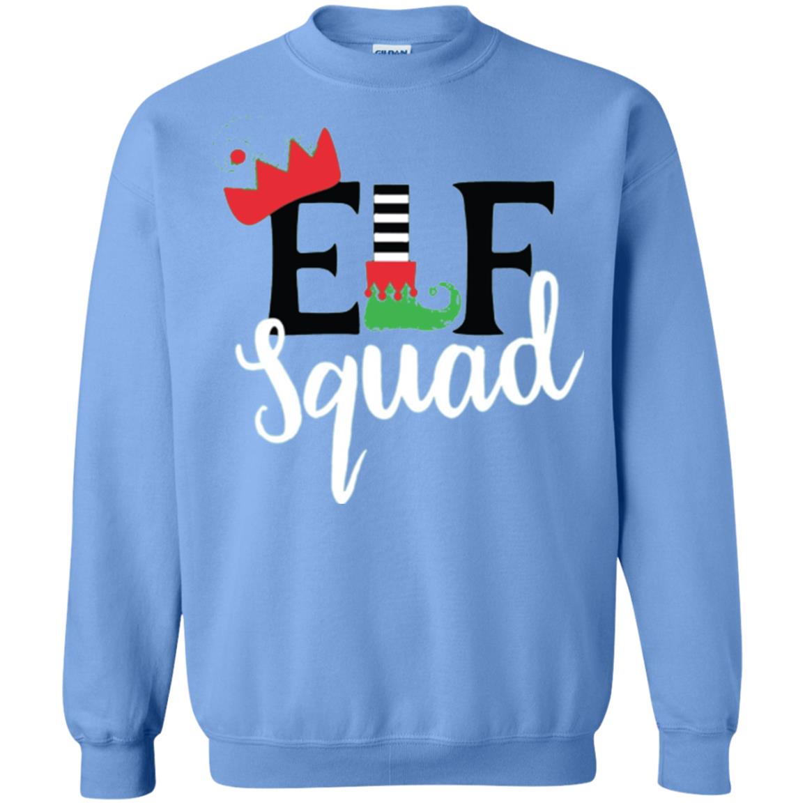Christmas T-shirt Elf Squad Carolina Blue