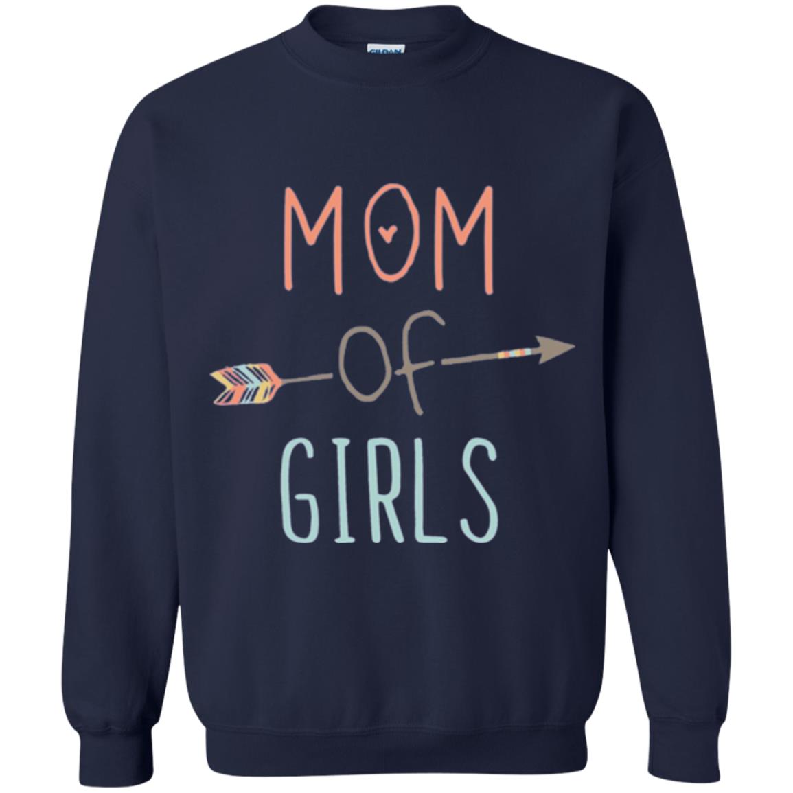 Mommy T-shirt Mom Of Girls Navy