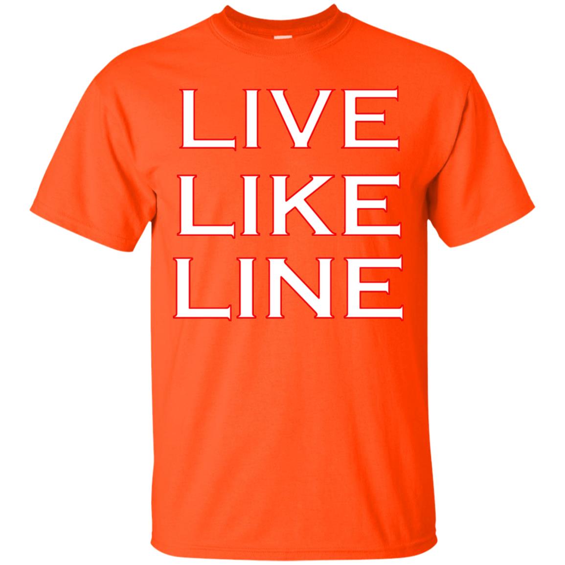 Live Like Line Volleyball Lover Shirt Orange