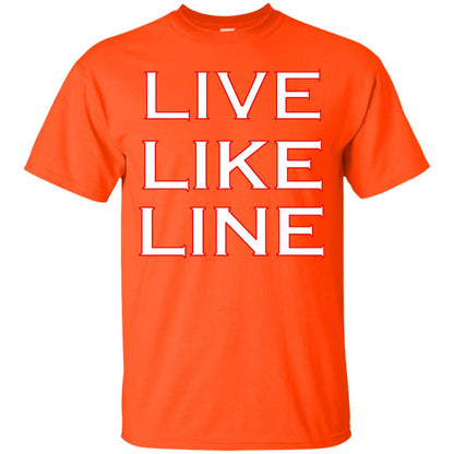 Live Like Line Volleyball Lover Shirt Orange