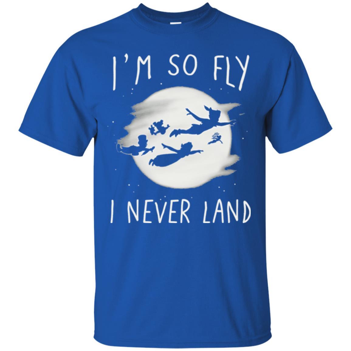 Film T-shirt Peter Pan So Fly Moon Silhouette Graphic Royal