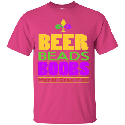 Mardi Gras T-shirt Beer Beads Boobs Heliconia