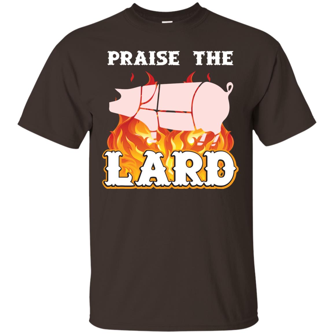 Praise The Lard Bbq Bacon T-shirt Dark Chocolate