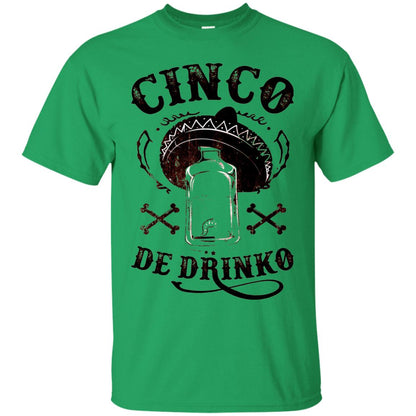Badass Cinco De Drinko T-shirt Funny Cinco De Mayo Irish Green
