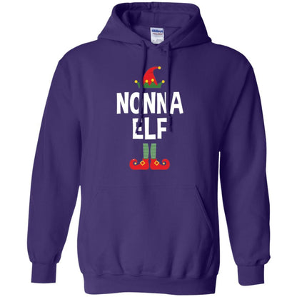 Christmas T-shirt Nonna Elf Christmas Pajamas Purple