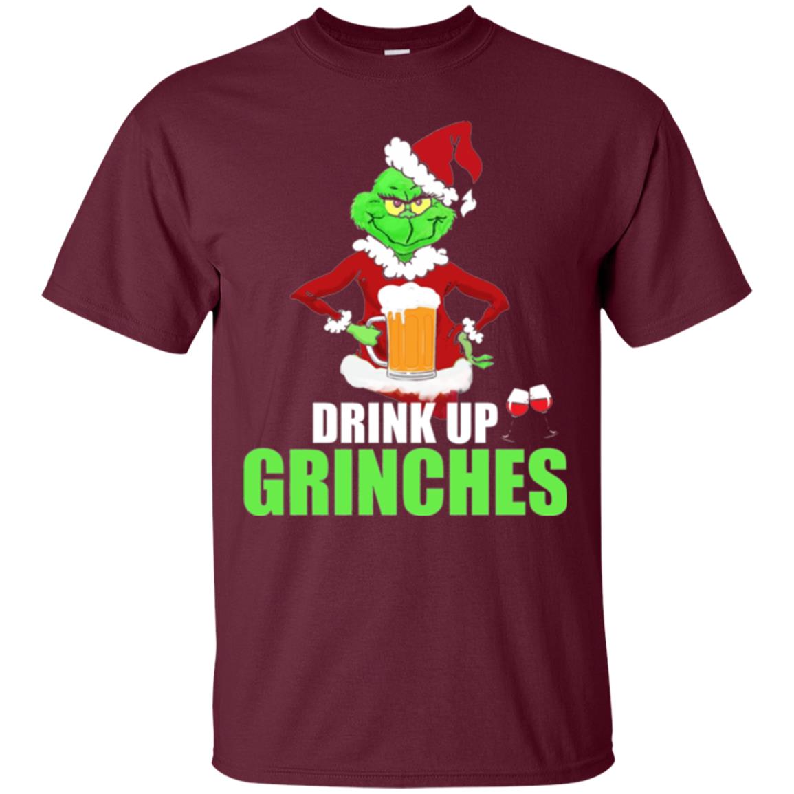 Christmas T-shirt Drink Up Grinches Maroon