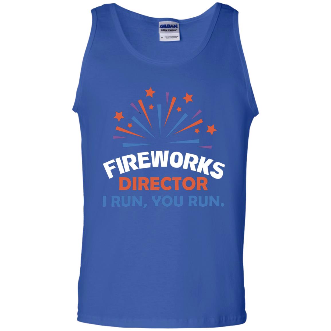Fireworks Director I Run You Run Shirt Royal