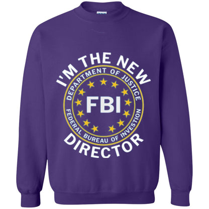 I Am The New Fbi Director With Emblem T-shirt Purple