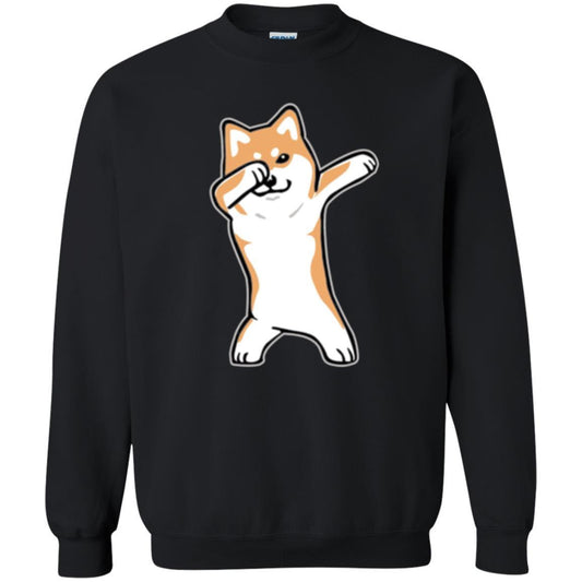 Dog Lover T-shirt Dabbing Shiba Inu Doge Black
