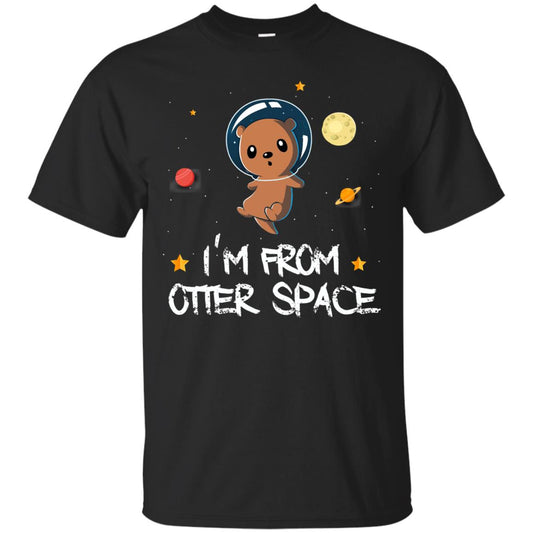 I_m From Otter Space Lovely Otter T-shirt Black