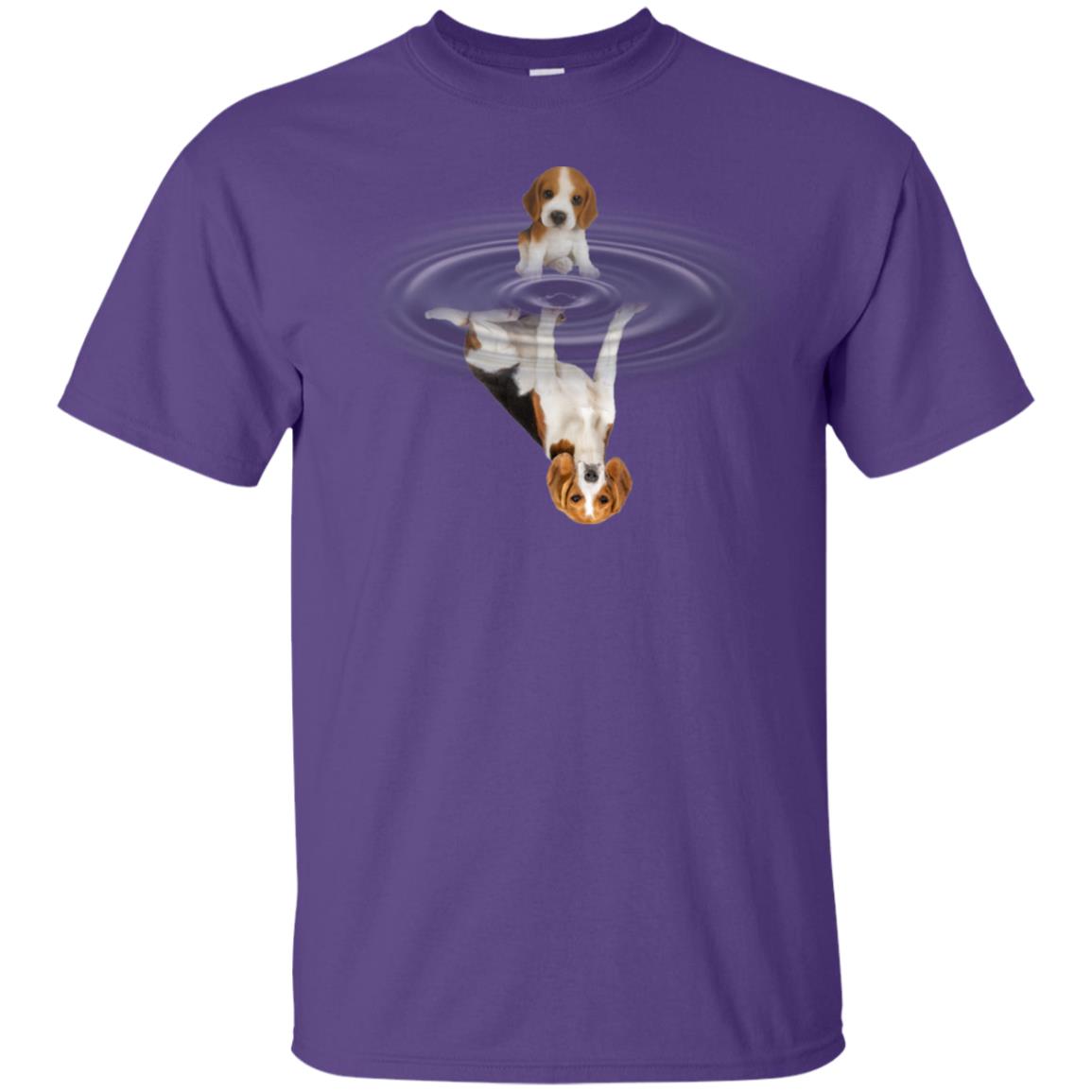 Little Beagle And Big Shadow Shirt Purple