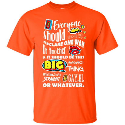 Whether You_re Straight Gay Bi Or Whatever Lgbt Shirt Orange