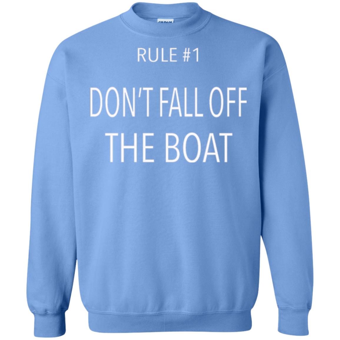 Cruise T-shirt Rule 1 Don_t Fall Off The Boat Carolina Blue