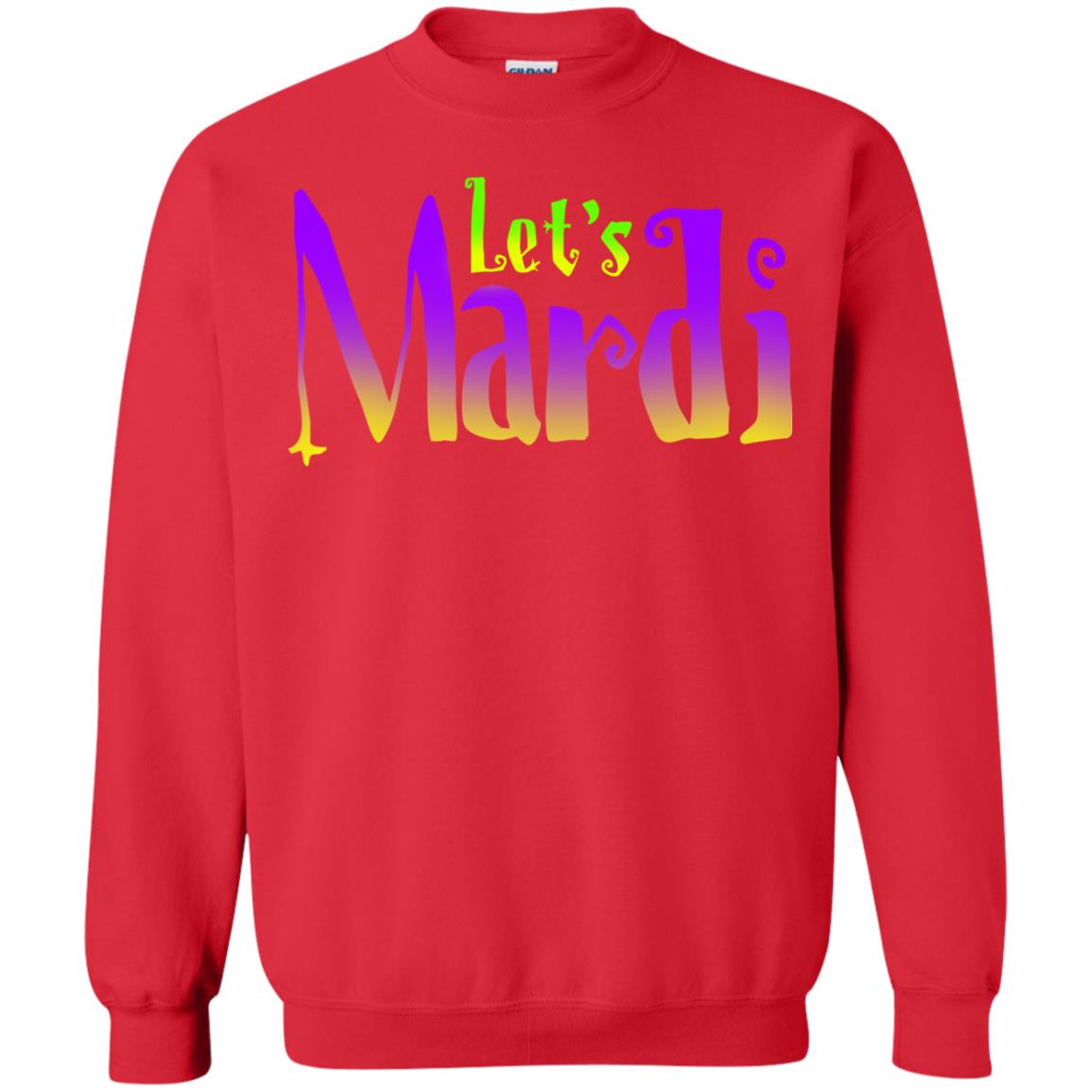 Mardi Gras T-shirt Let's Mardi Red
