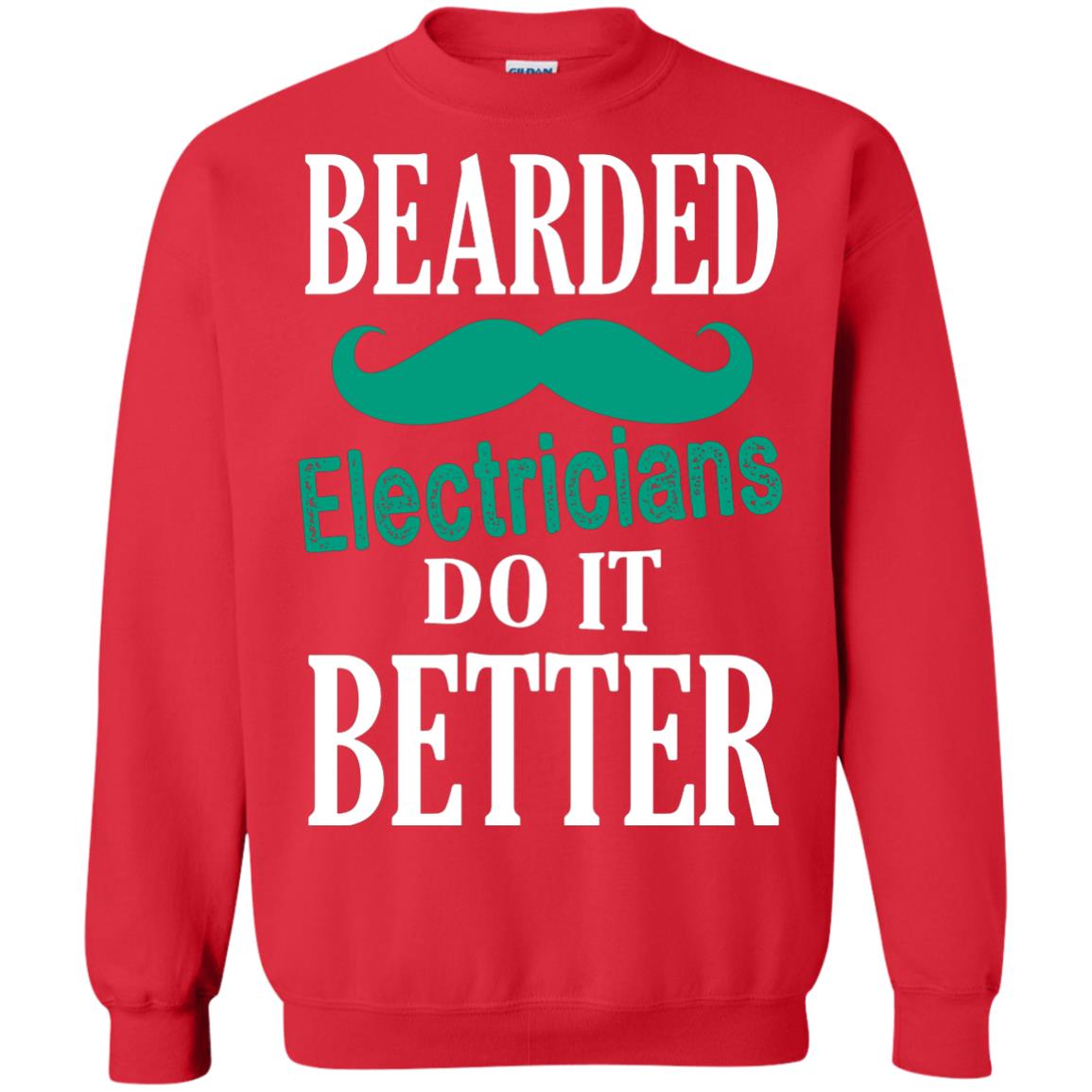 Bearded Electricians Do It Better Best Idea Shirt For Bearded Electricians Red