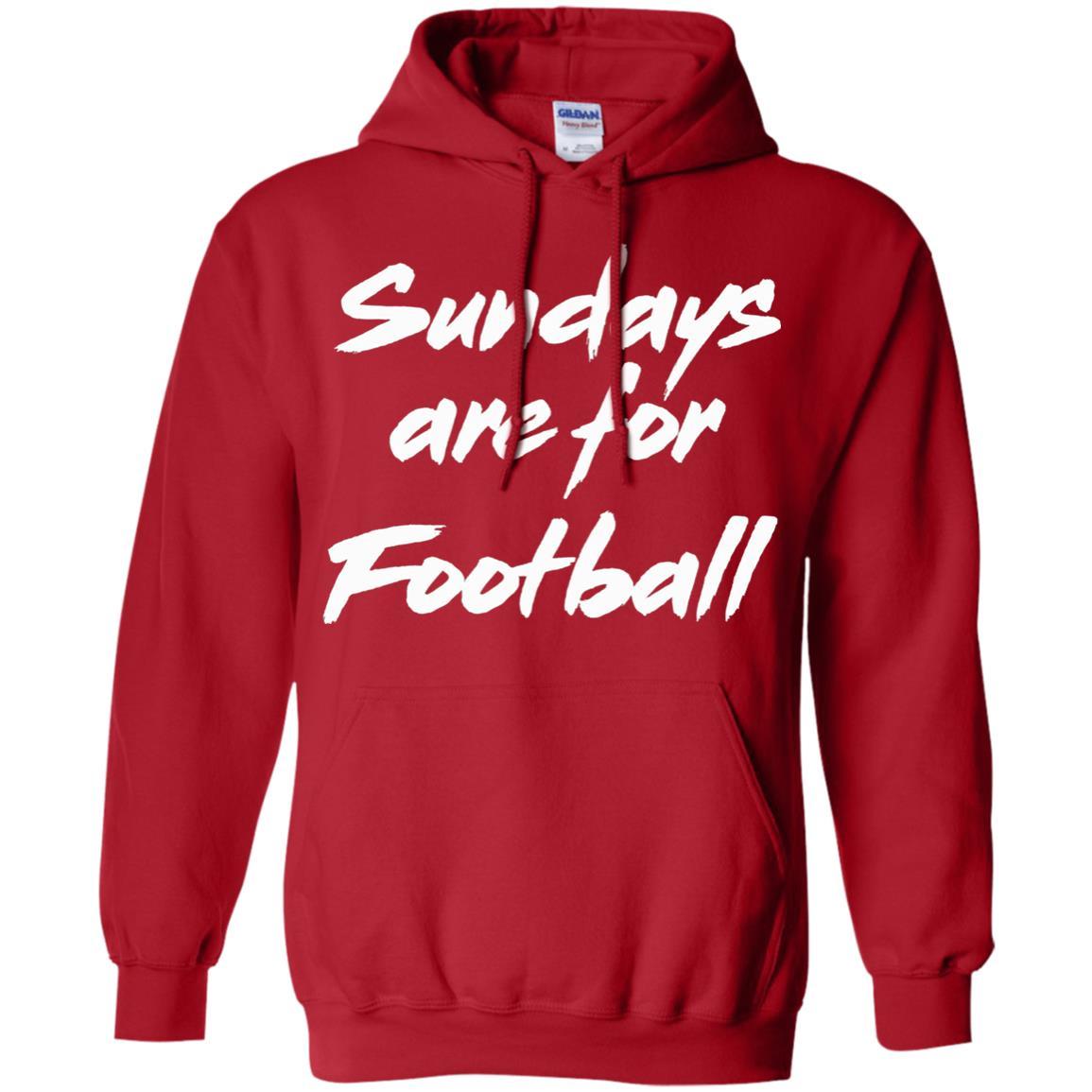 Football Lover T-shirt Sundays Are For Football Red