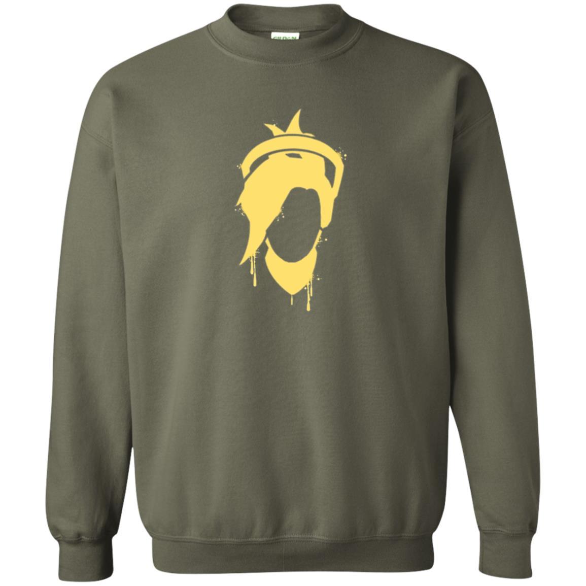 Overwatch Mercy Icon Spray T-Shirt Military Green