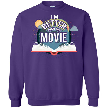 Im Better Than The Movie Bookworm T-shirt Purple
