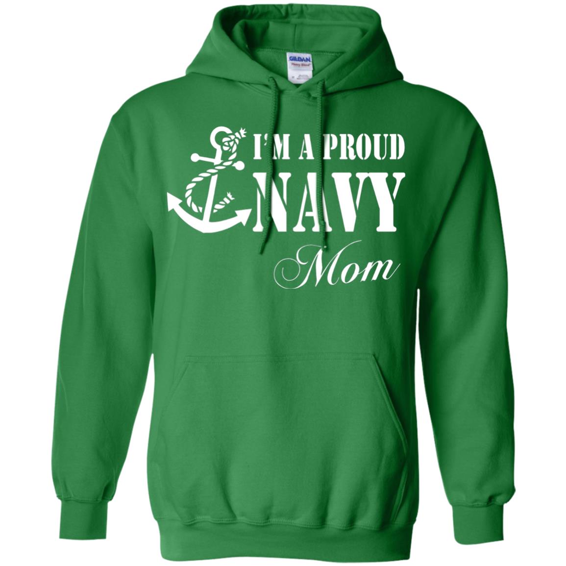 Pride Military Mother Shirt Im A Proud U.s. Navy Mom Irish Green
